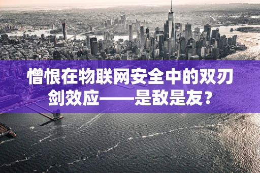 憎恨在物联网安全中的双刃剑效应——是敌是友？