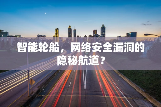 智能轮船，网络安全漏洞的隐秘航道？