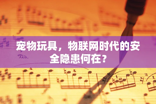 宠物玩具，物联网时代的安全隐患何在？