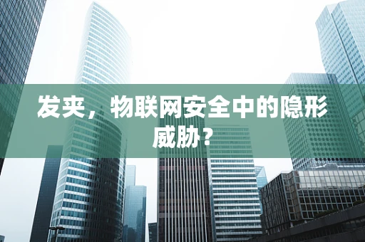 发夹，物联网安全中的隐形威胁？