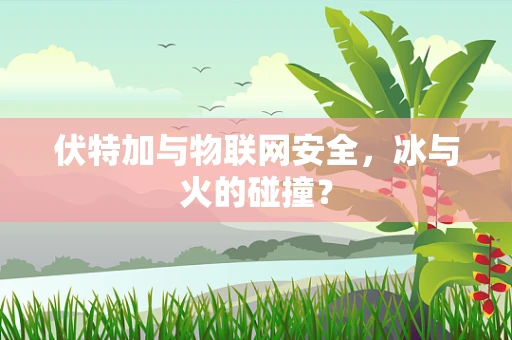 伏特加与物联网安全，冰与火的碰撞？