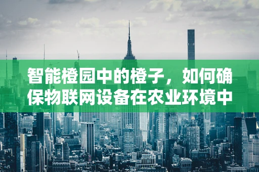 智能橙园中的橙子，如何确保物联网设备在农业环境中的安全？