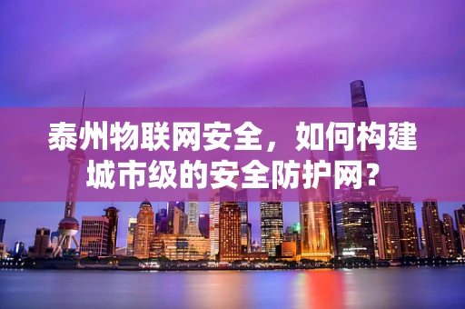 泰州物联网安全，如何构建城市级的安全防护网？
