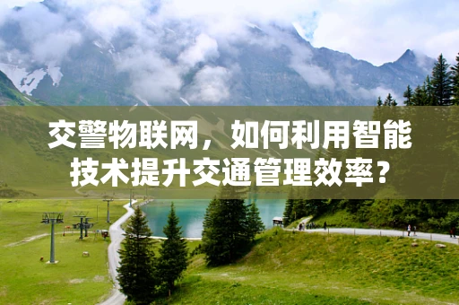 交警物联网，如何利用智能技术提升交通管理效率？