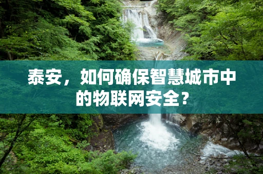 泰安，如何确保智慧城市中的物联网安全？